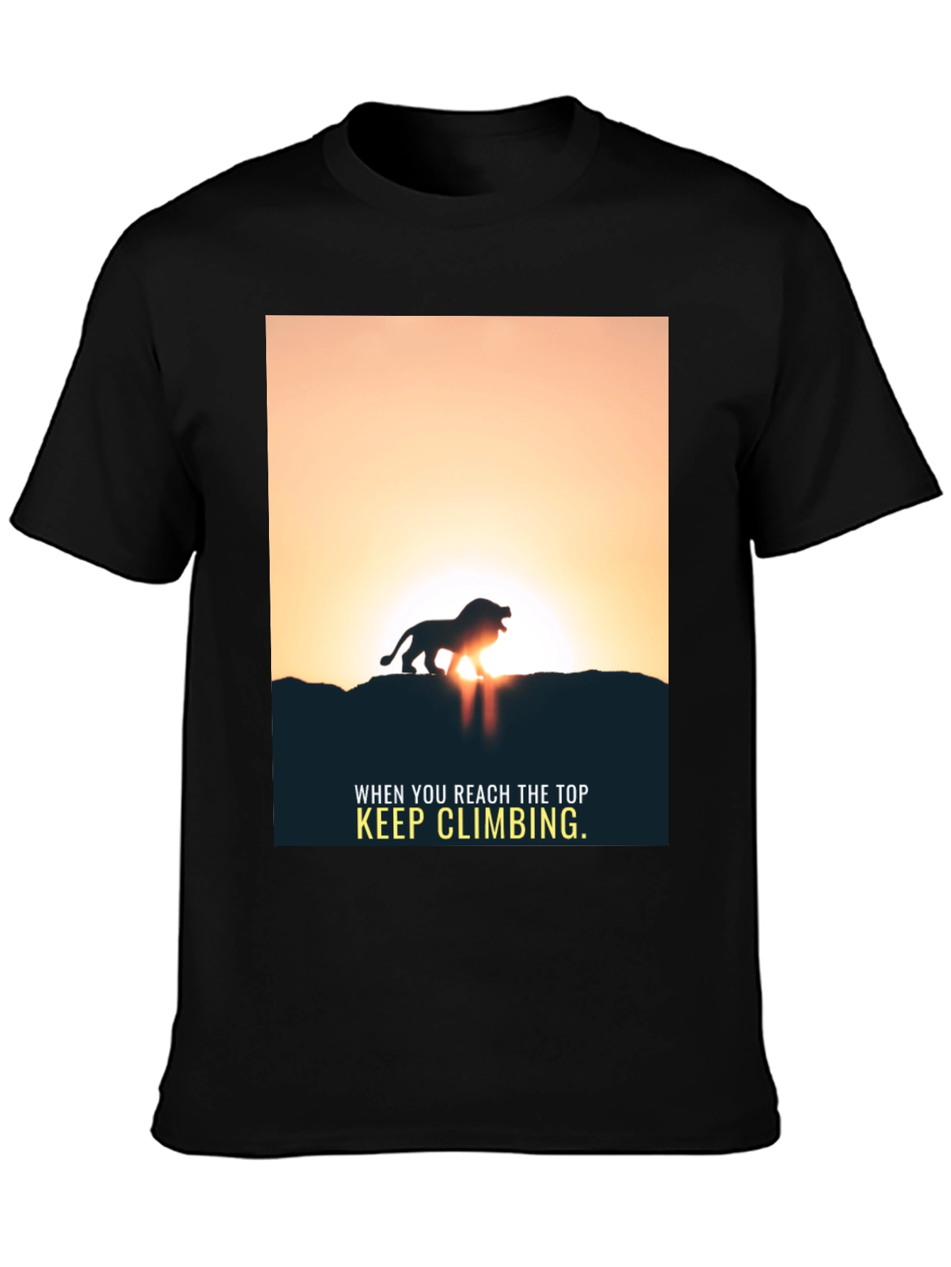 Inspirational Lion King Black Graphic Tee
