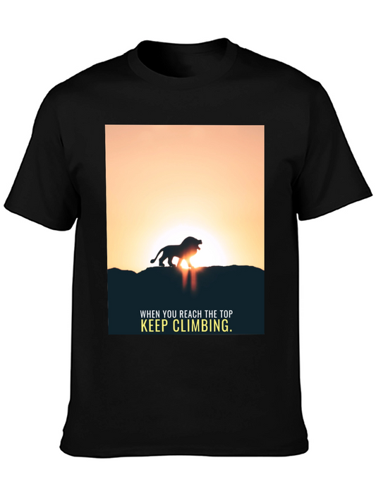 Inspirational Lion King Black Graphic Tee