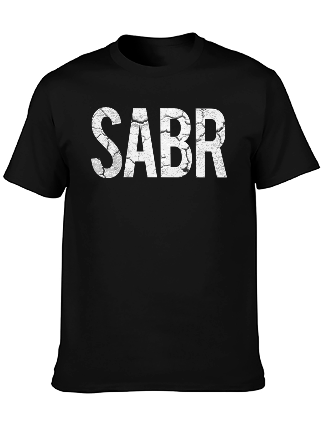 SABR Graphic Tee - Cracked Print T-Shirt