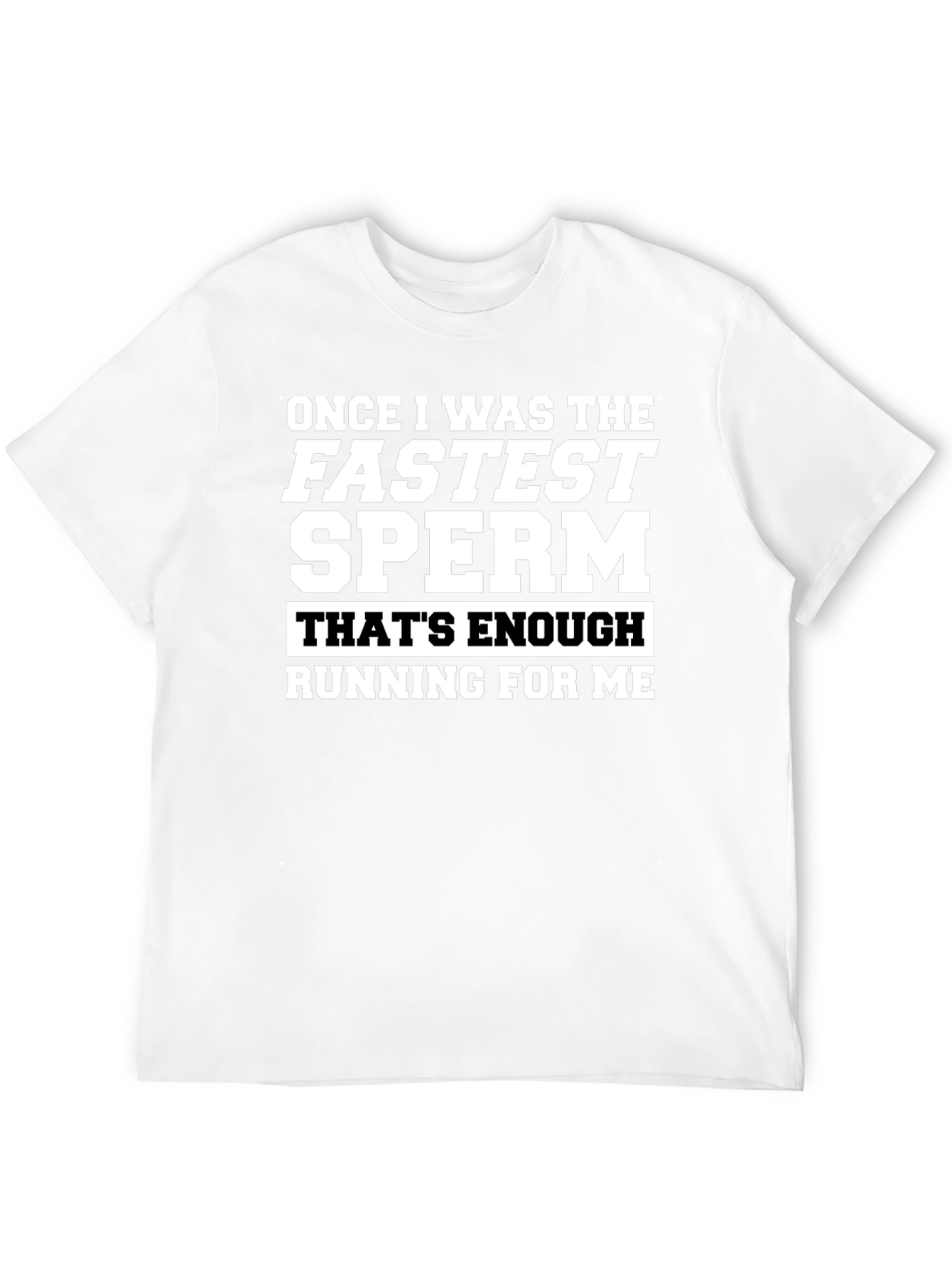 Funny Fastest Sperm Graphic Tee - Black