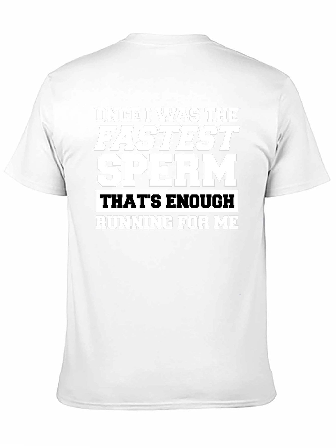 Funny Fastest Sperm Graphic Tee - Black
