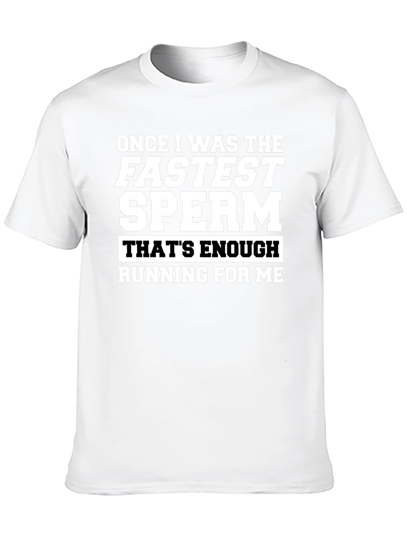 Funny Fastest Sperm Graphic Tee - Black