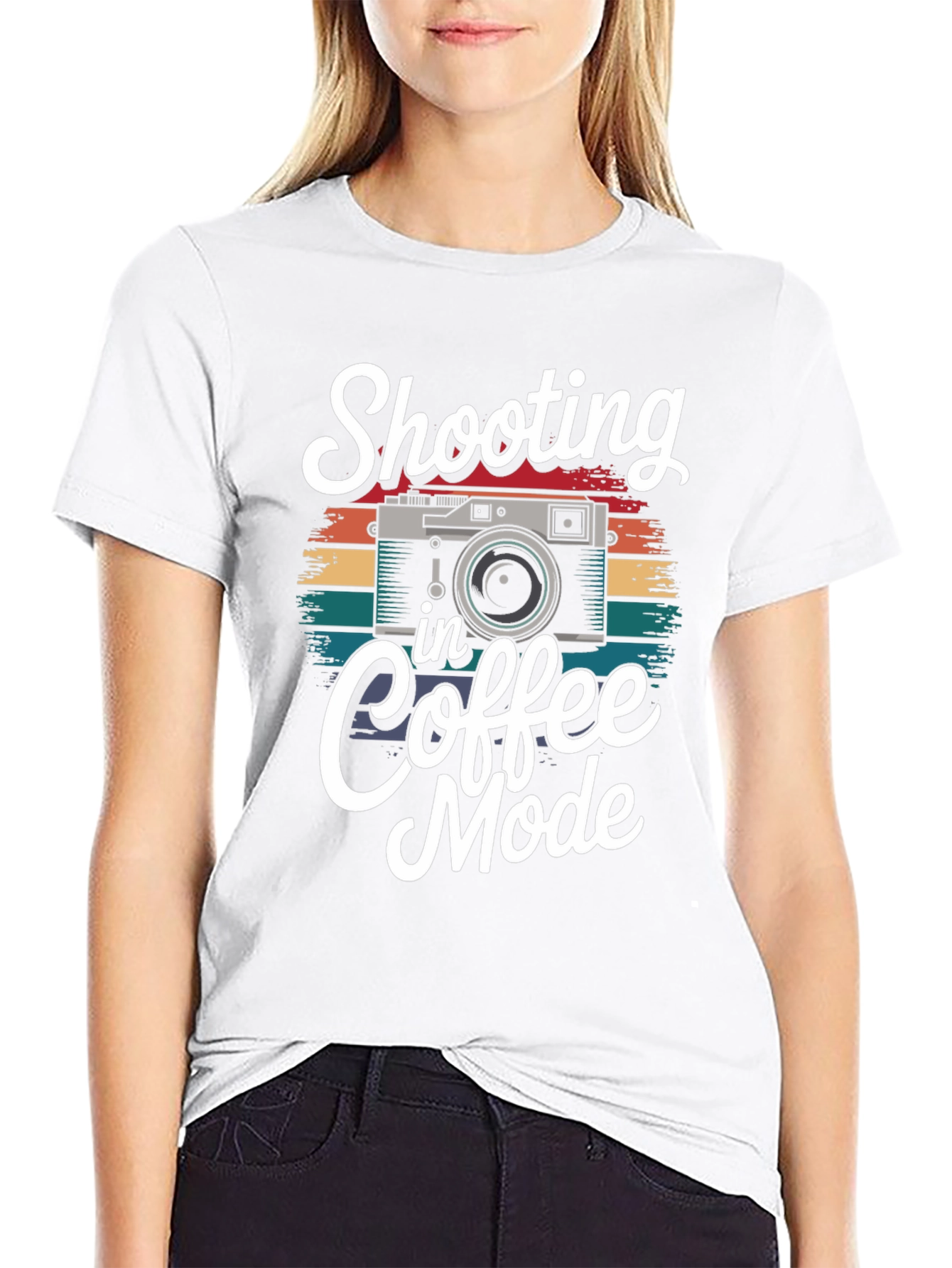 Shooting in Coffee Mode Graphic T-Shirt