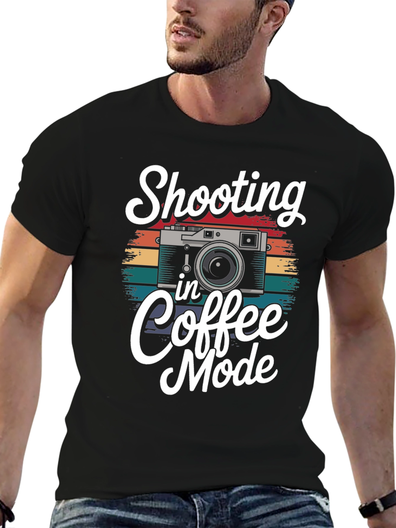 Shooting in Coffee Mode Graphic T-Shirt