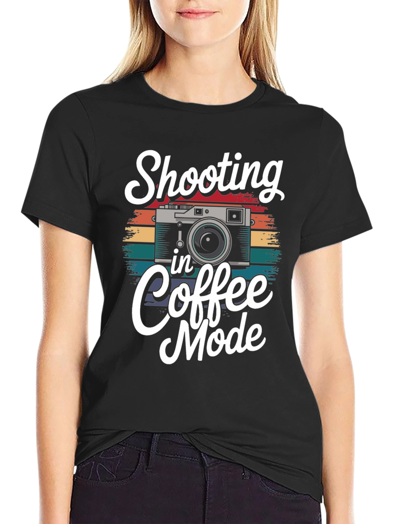 Shooting in Coffee Mode Graphic T-Shirt