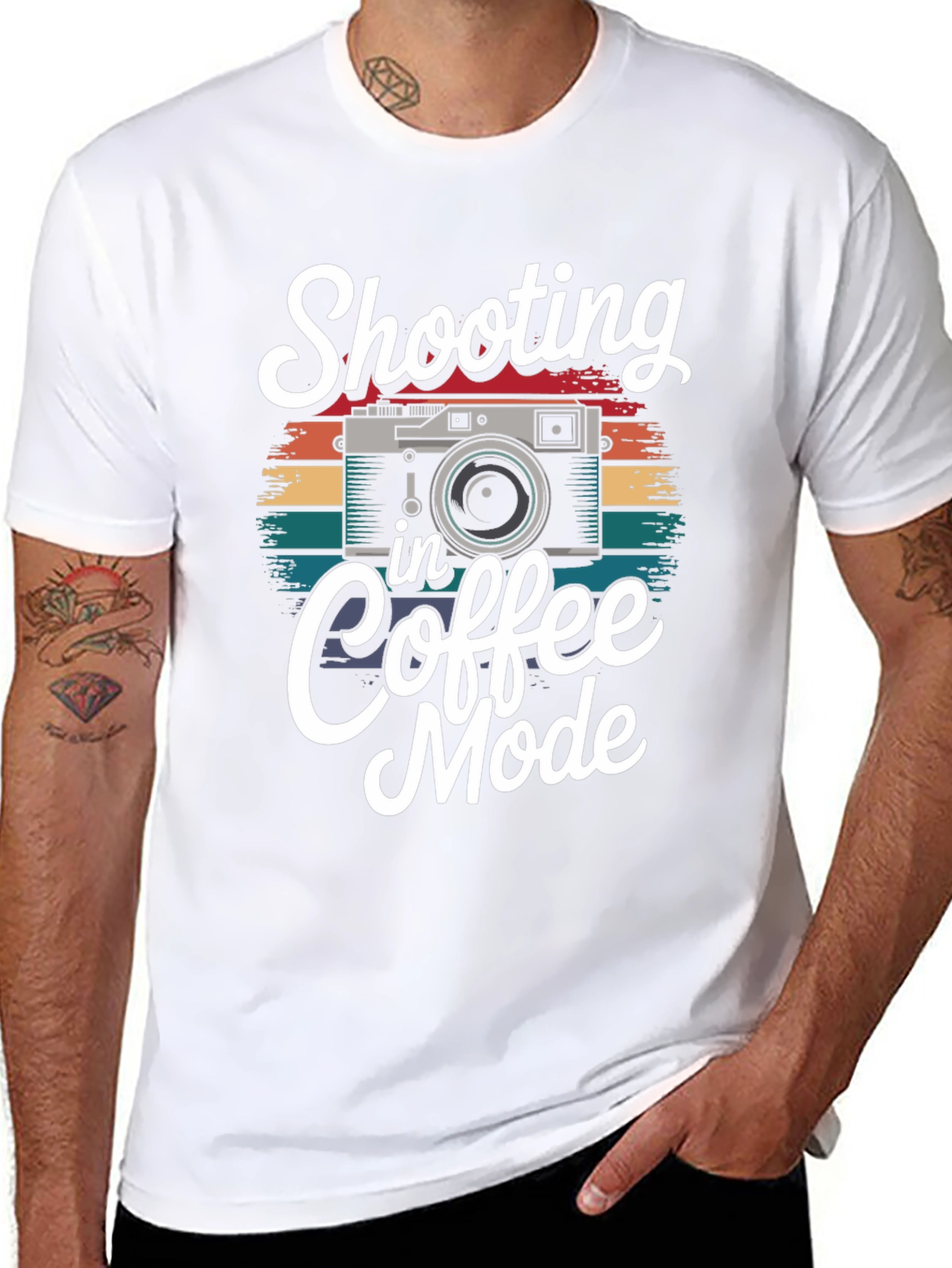 Shooting in Coffee Mode Graphic T-Shirt