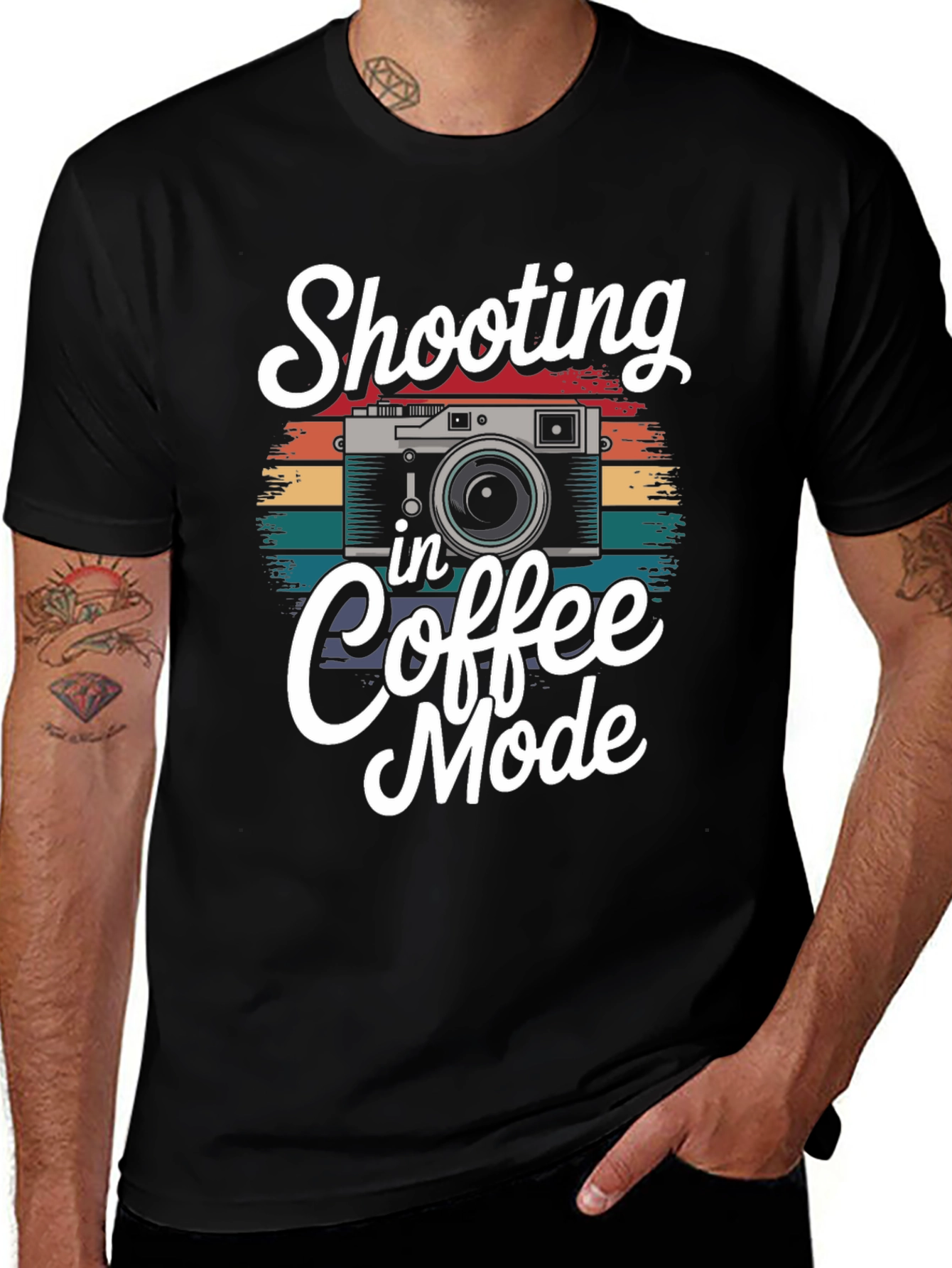 Shooting in Coffee Mode Graphic T-Shirt