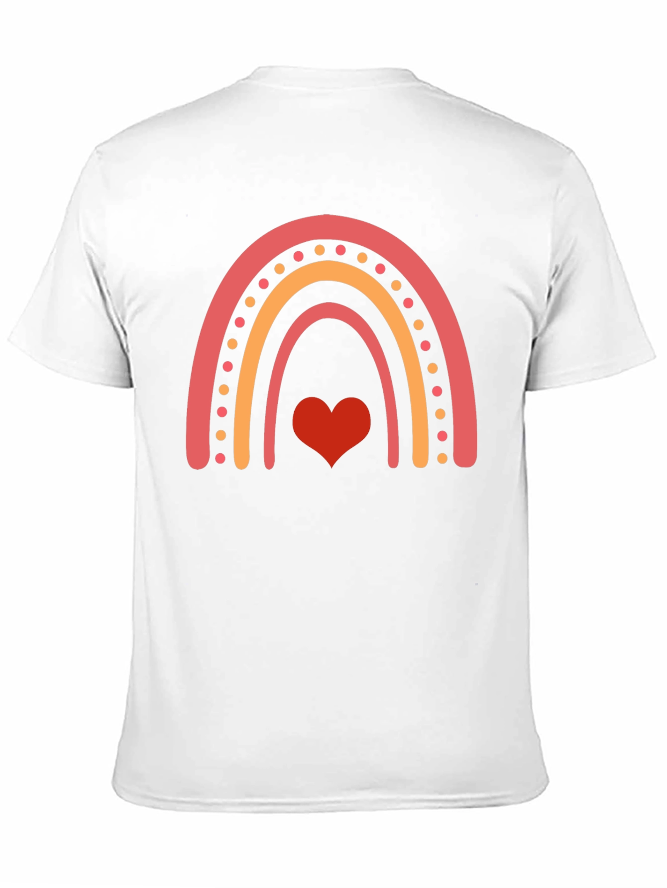 Rainbow Heart Graphic Tee - Stylish Casual Wear