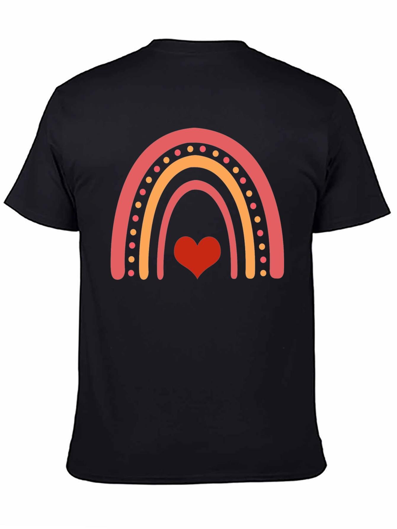 Rainbow Heart Graphic Tee - Stylish Casual Wear