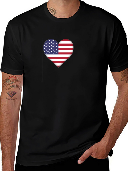 American Flag Heart T-Shirt