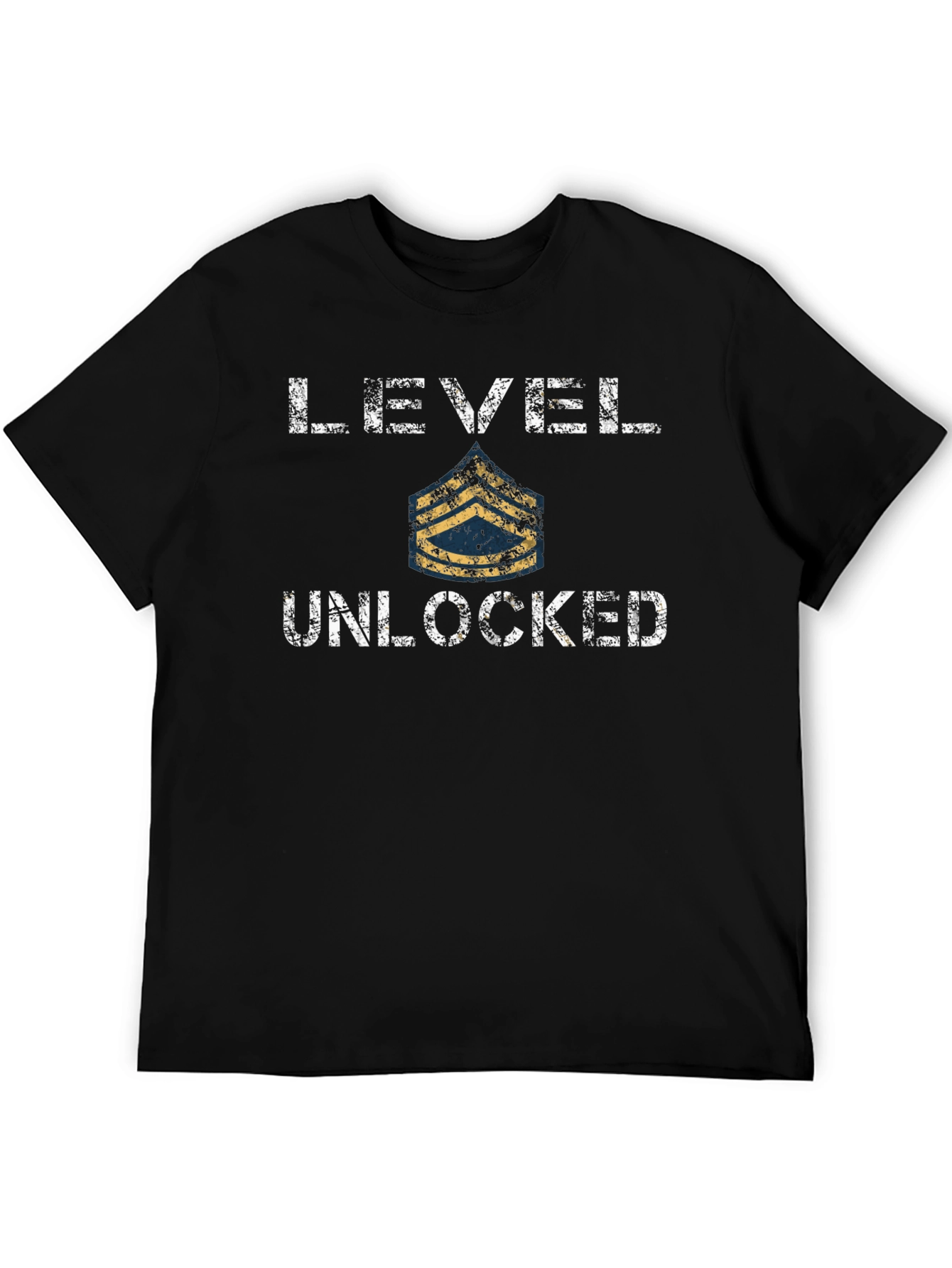 Level Unlocked T-Shirt - Military Sergeant Stripes