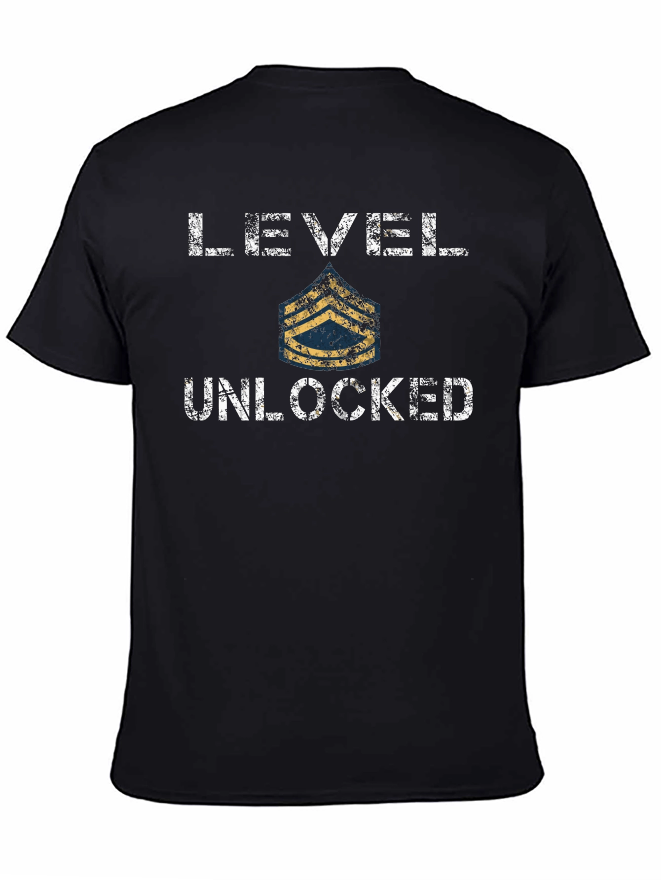 Level Unlocked T-Shirt - Military Sergeant Stripes