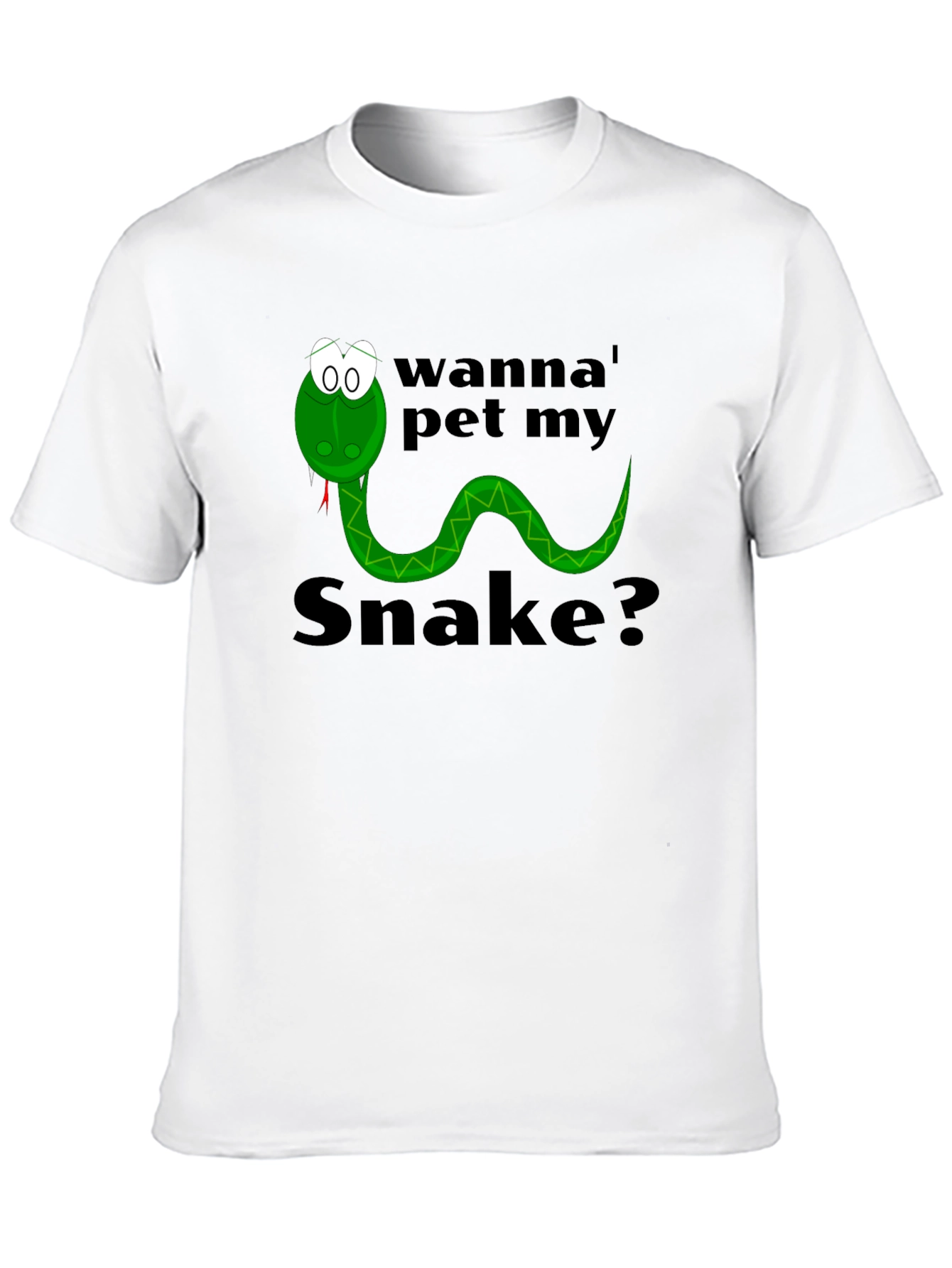 Wanna Pet My Snake? Funny Graphic Tee