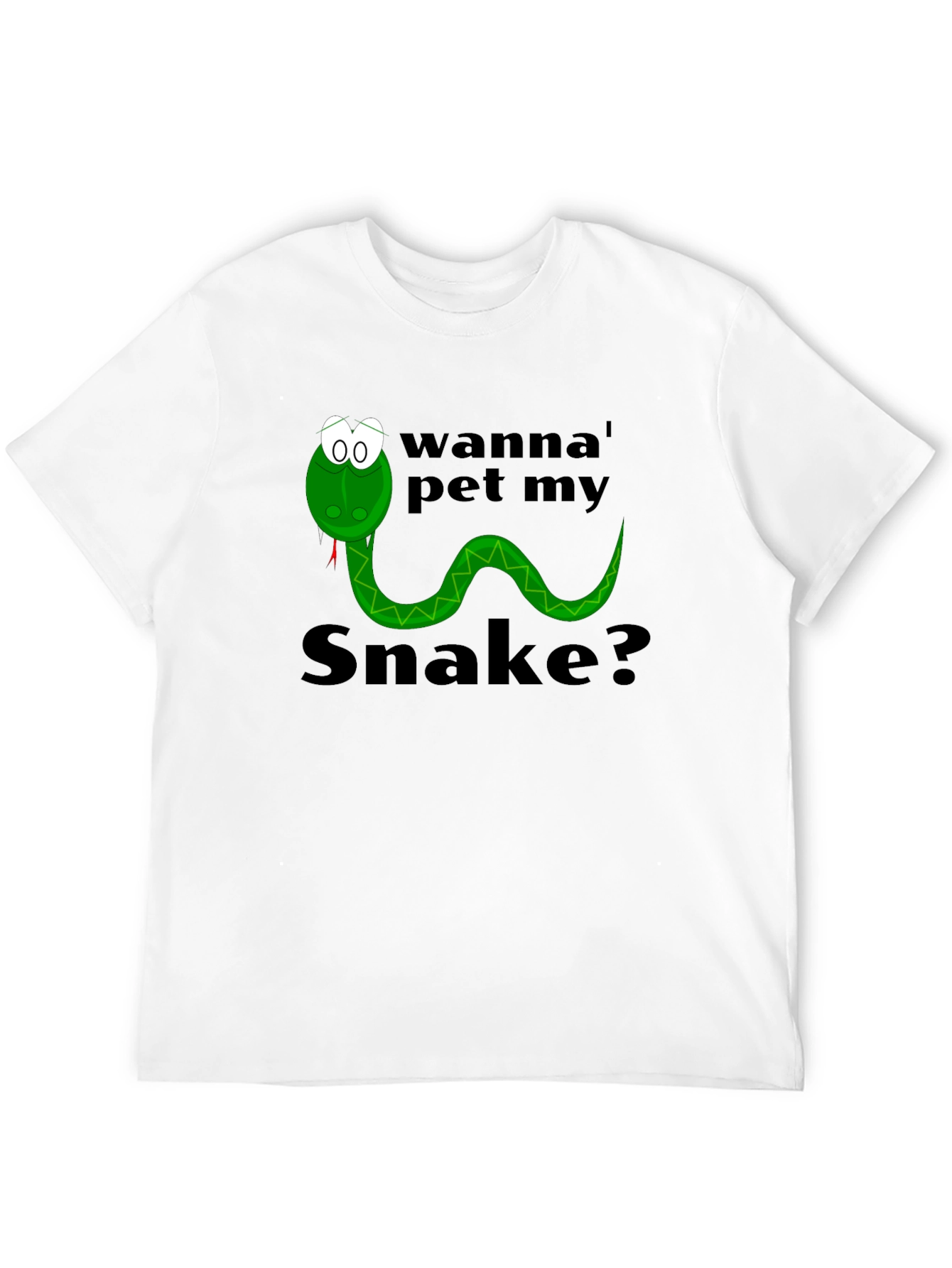 Wanna Pet My Snake? Funny Graphic Tee