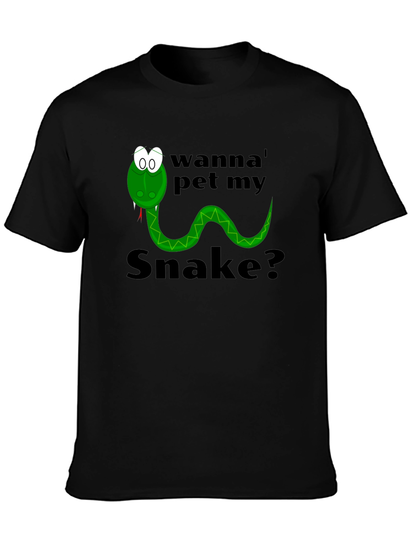 Wanna Pet My Snake? Funny Graphic Tee