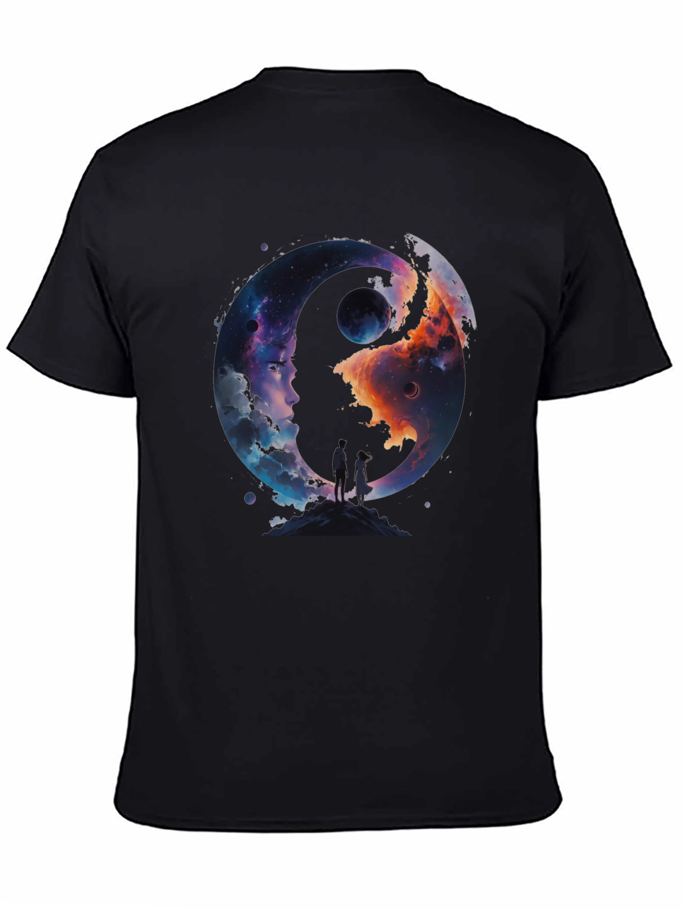 Yin Yang Space Graphic T-Shirt