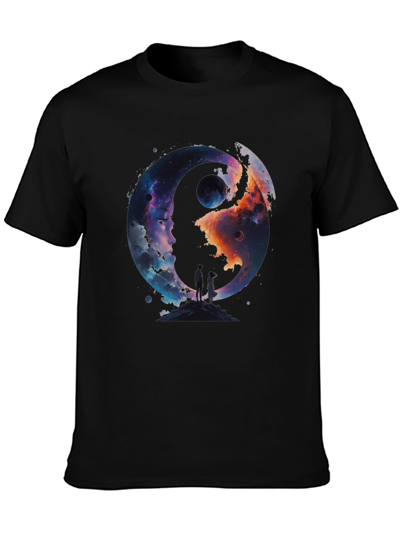 Yin Yang Space Graphic T-Shirt