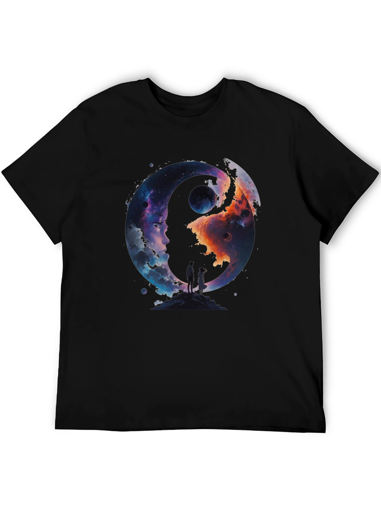 Yin Yang Space Graphic T-Shirt