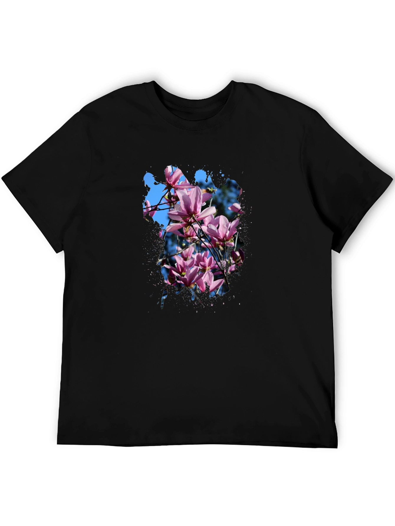 Floral Magnolia Blossom T-Shirt - Stylish Mens Tee