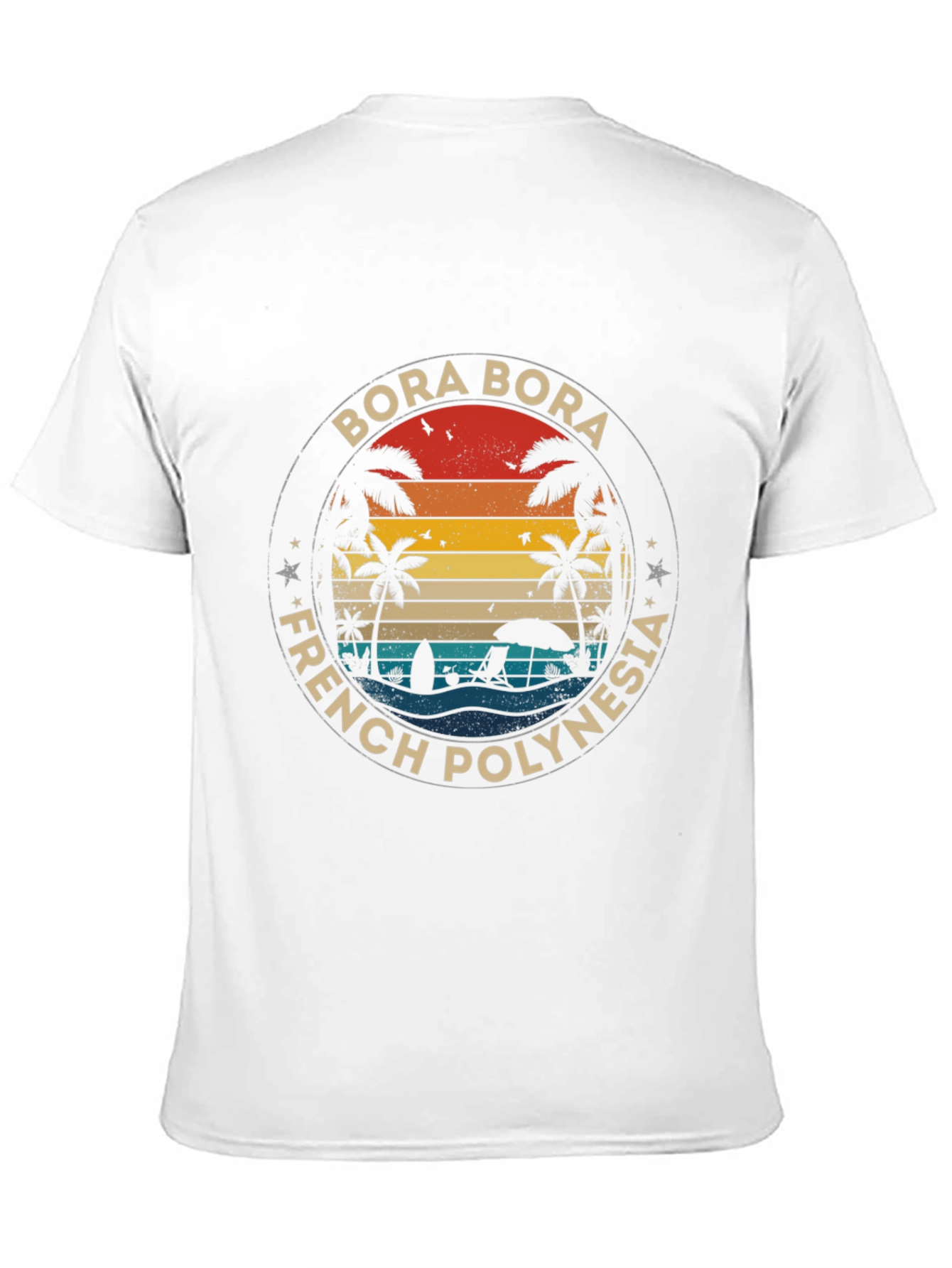 Bora Bora French Polynesia Retro T-Shirt