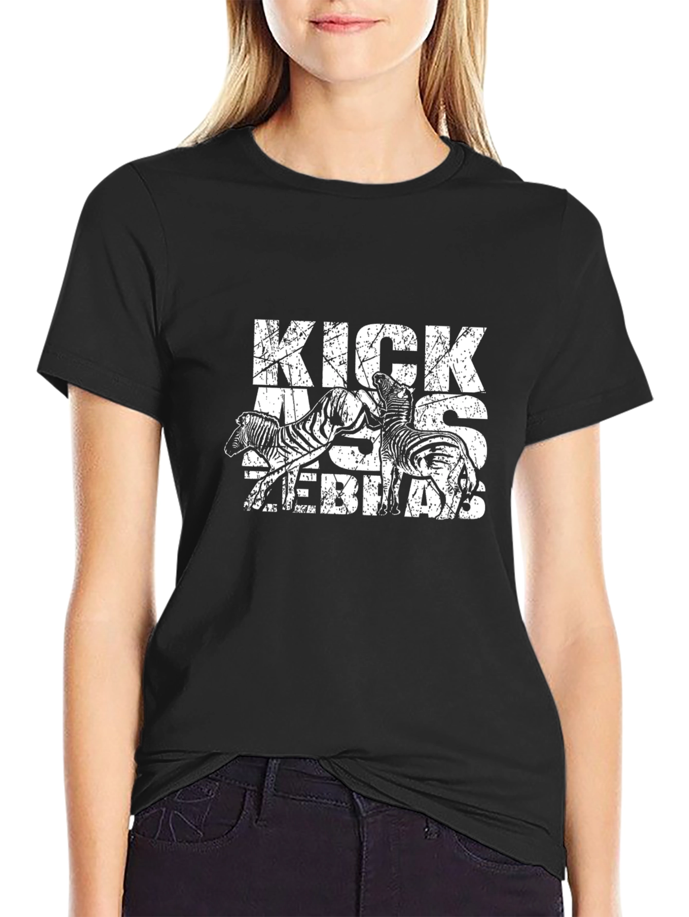 Kick Ass Zebras Graphic T-Shirt
