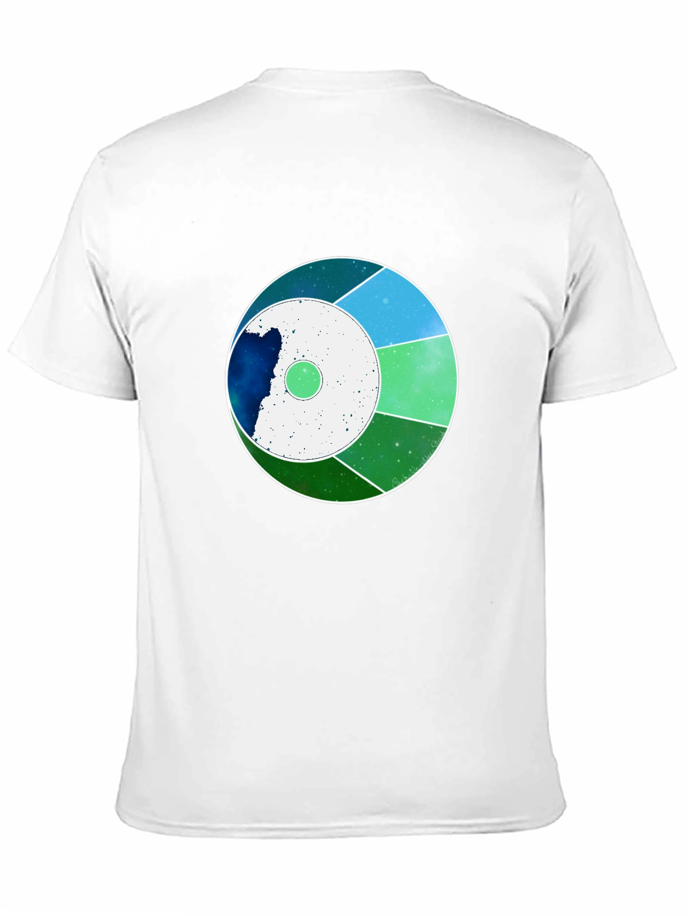 Abstract Graphic Tee - Modern Design Black Shirt