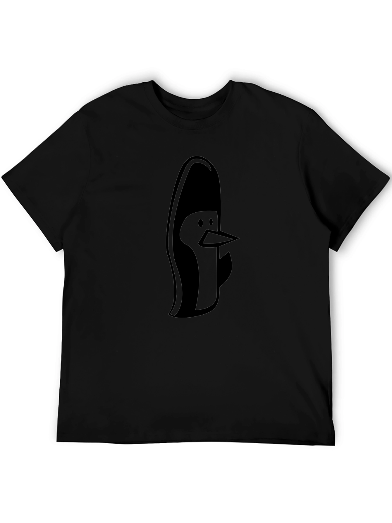 Black Penguin Graphic Tee - Cool Casual Style