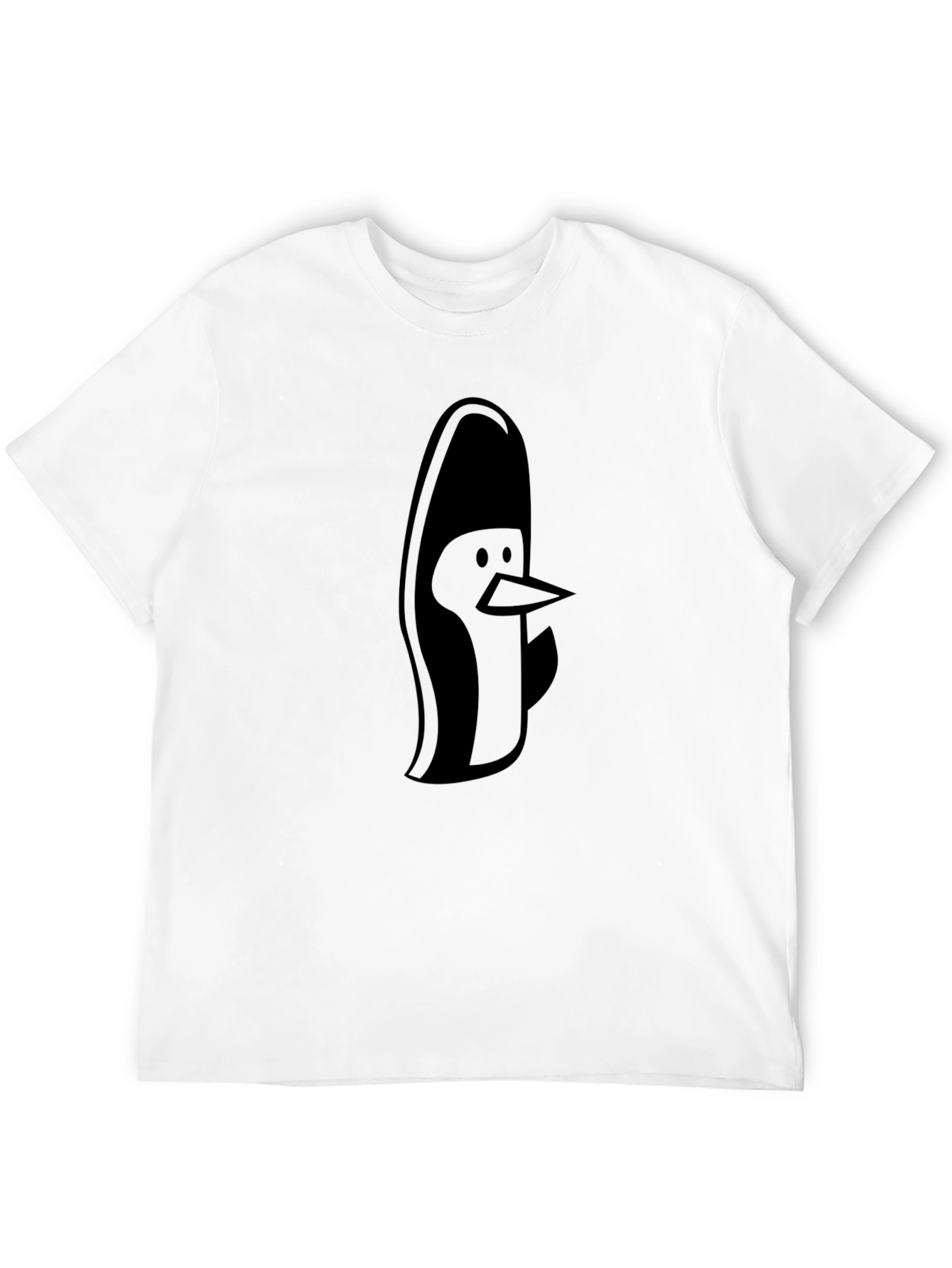 Black Penguin Graphic Tee - Cool Casual Style