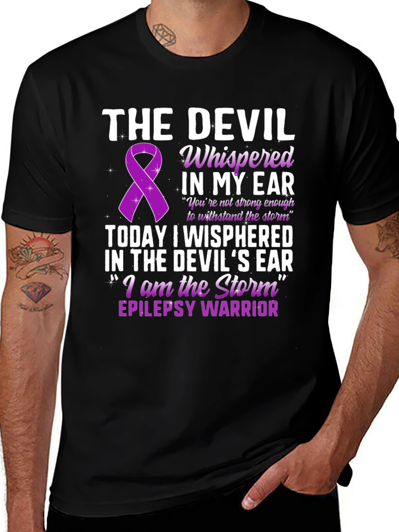 Epilepsy Warrior T-Shirt - The Devil Whispered