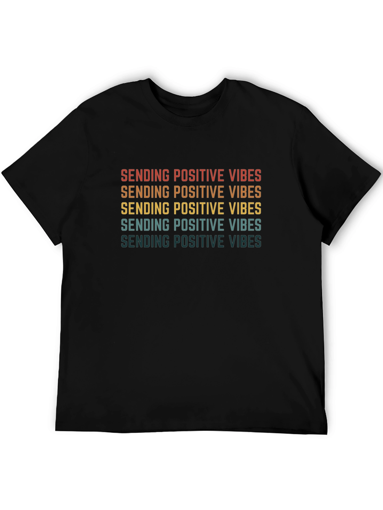 Positive Vibes Retro T-Shirt