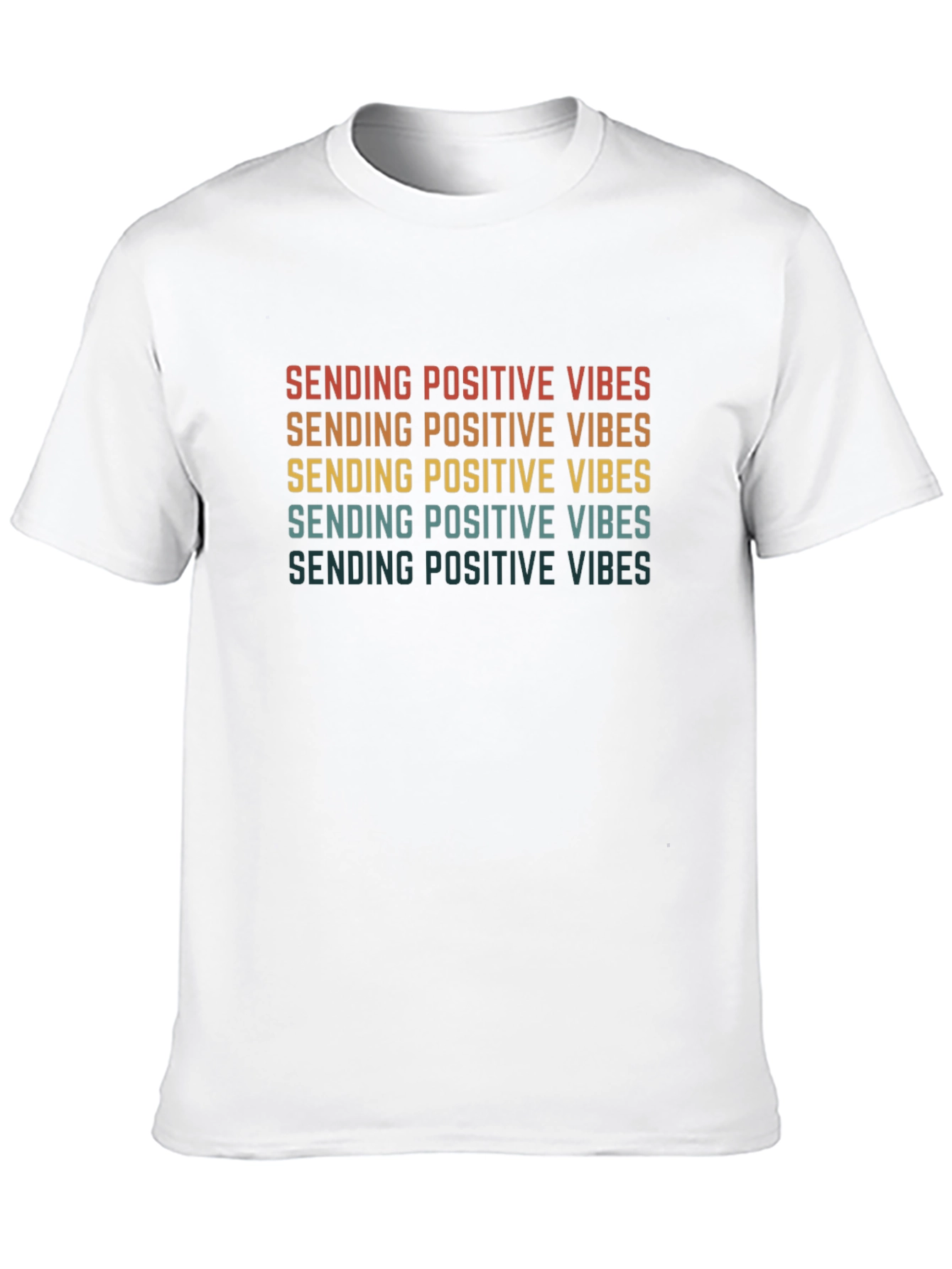 Positive Vibes Retro T-Shirt