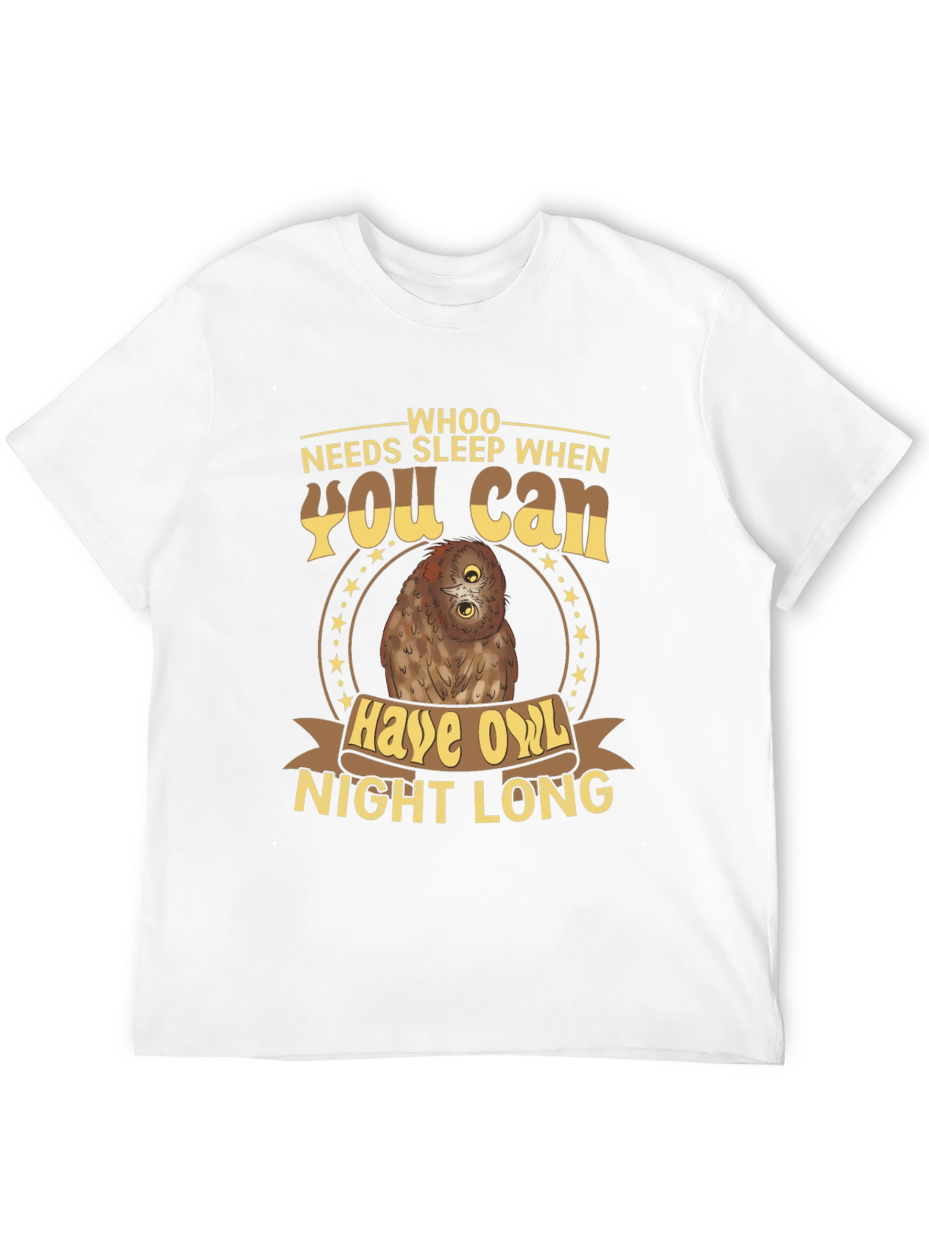 Whoo Needs Sleep Owl T-Shirt