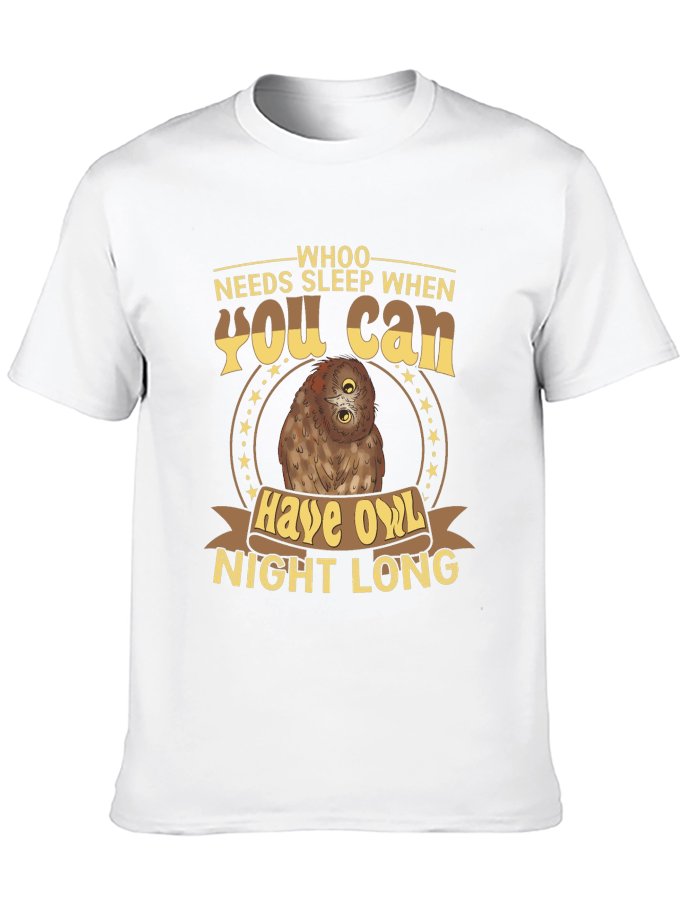 Whoo Needs Sleep Owl T-Shirt