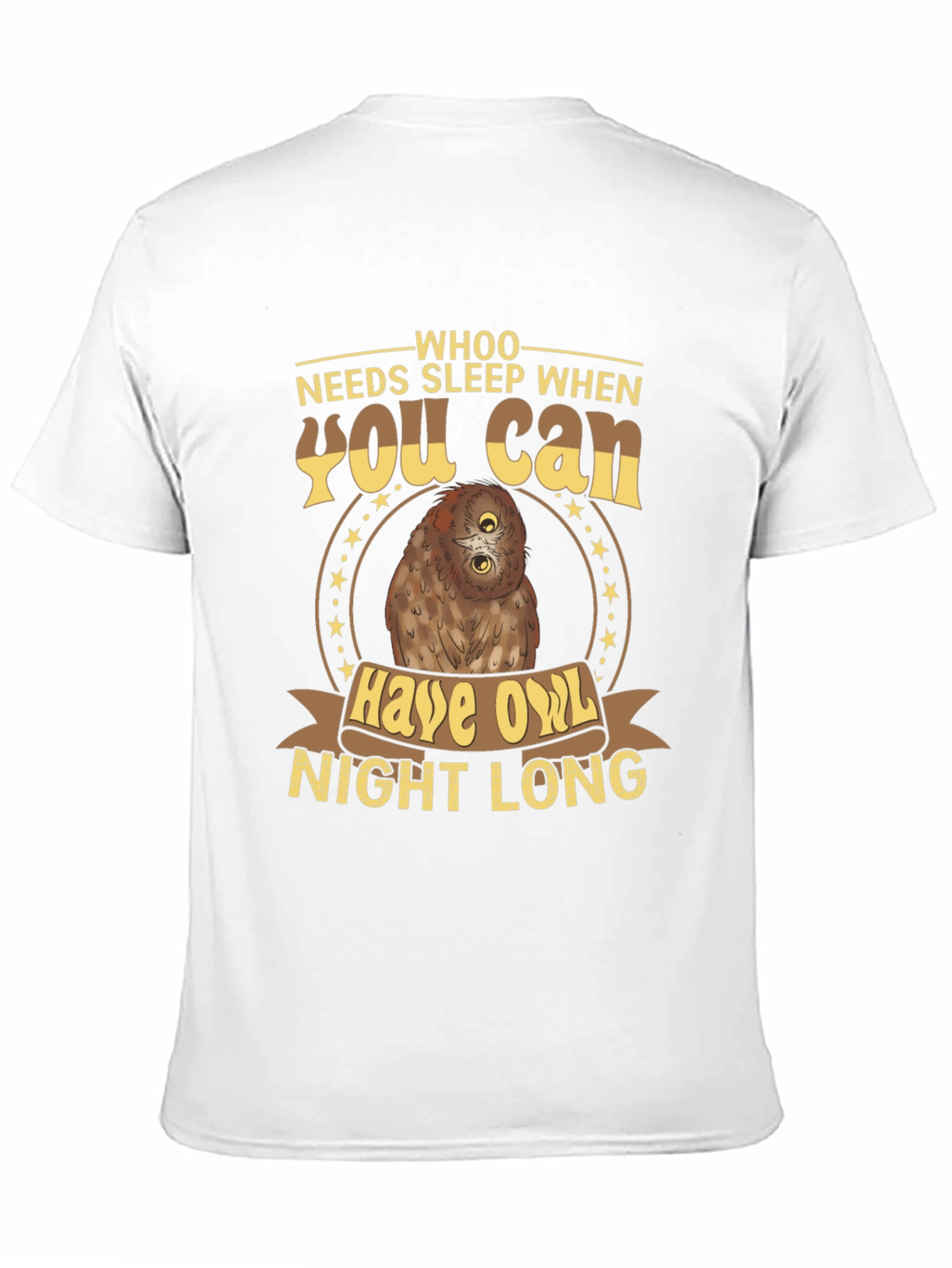 Whoo Needs Sleep Owl T-Shirt