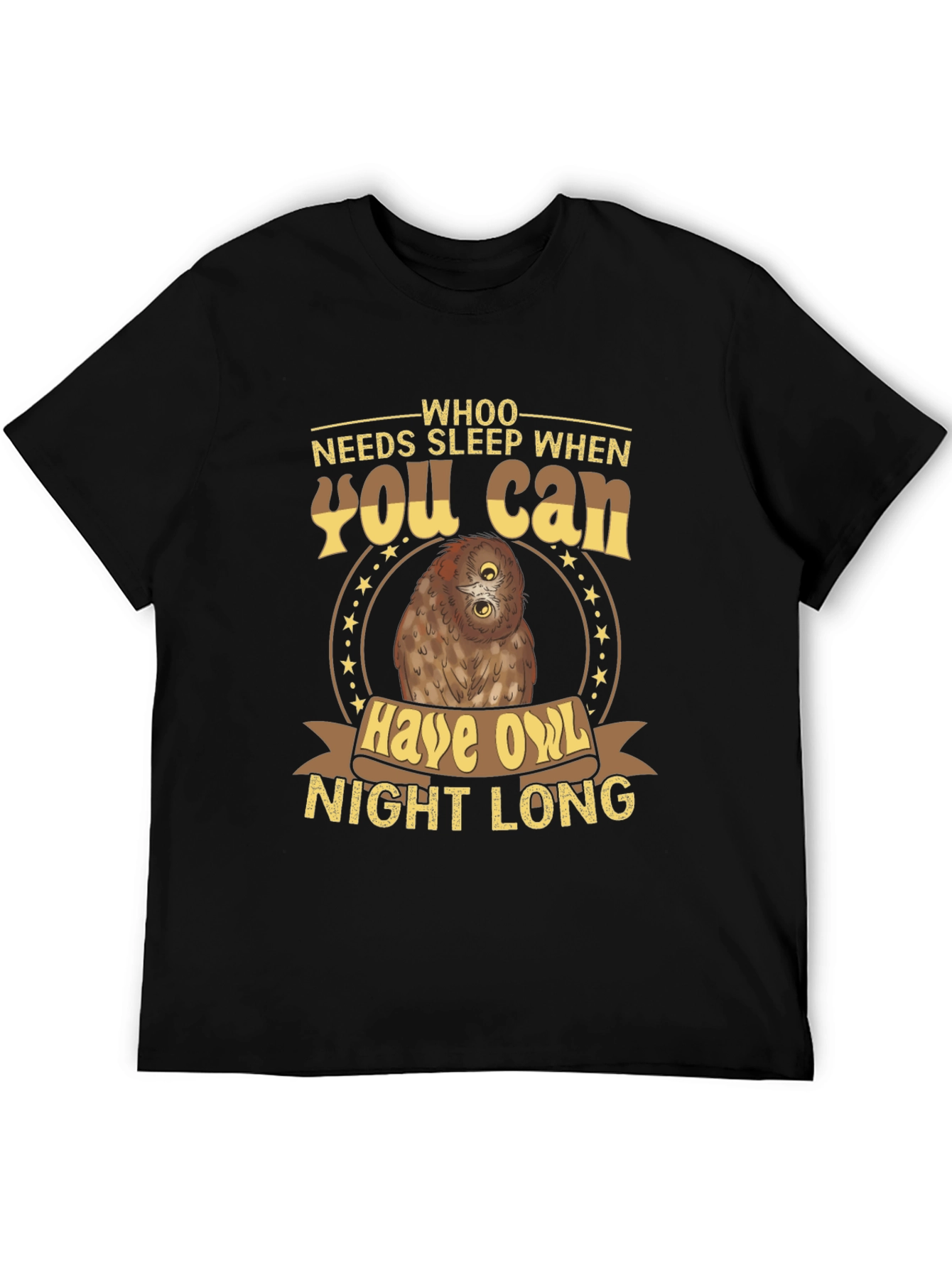 Whoo Needs Sleep Owl T-Shirt
