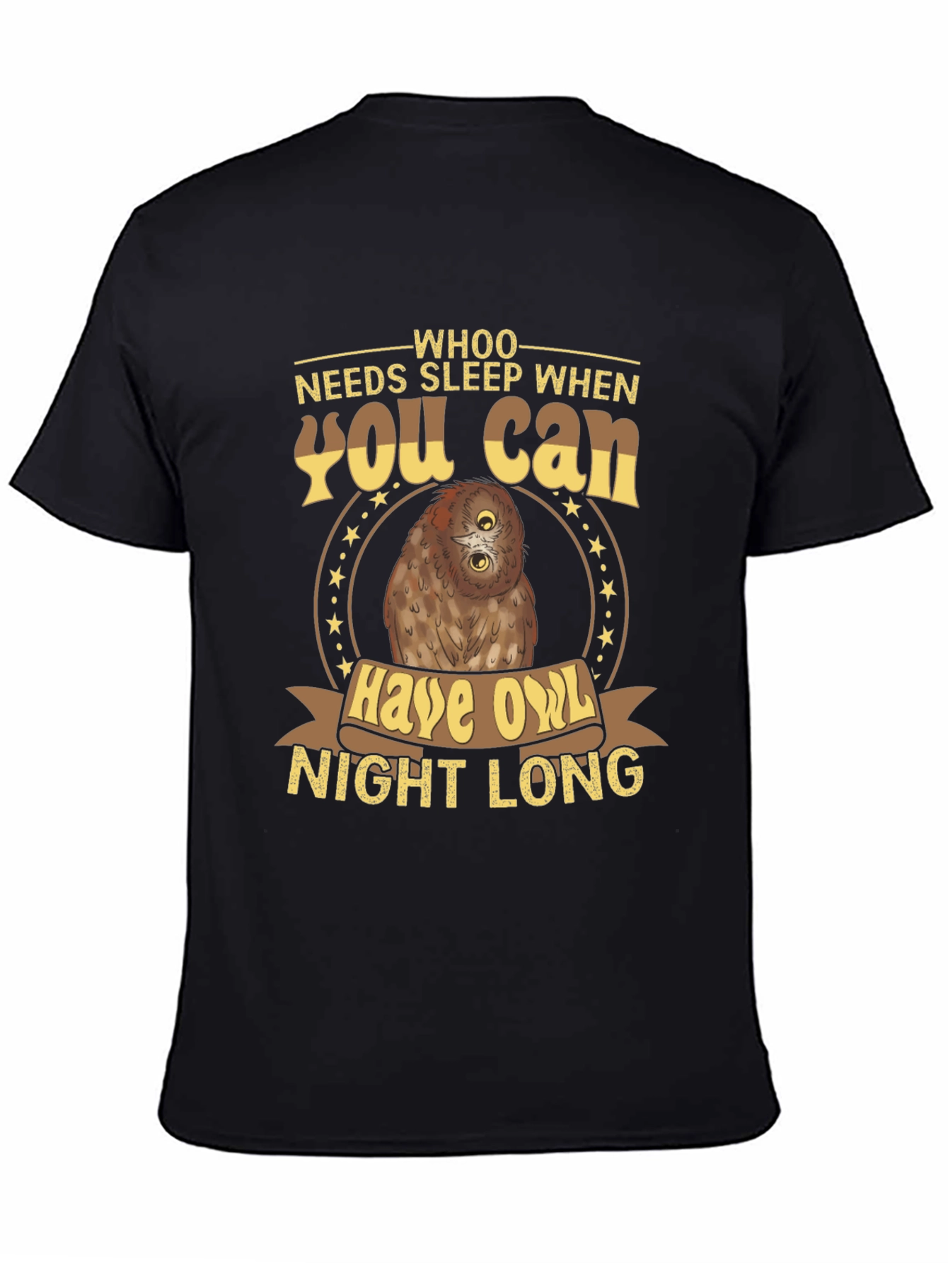 Whoo Needs Sleep Owl T-Shirt