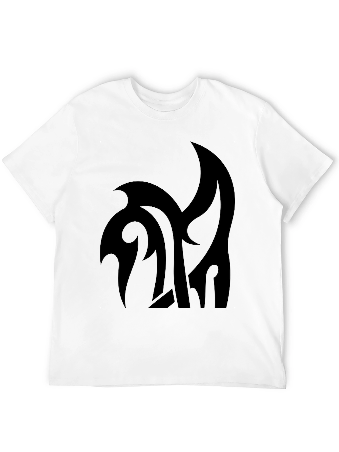 Stylish Black Graphic Tee - Modern Design