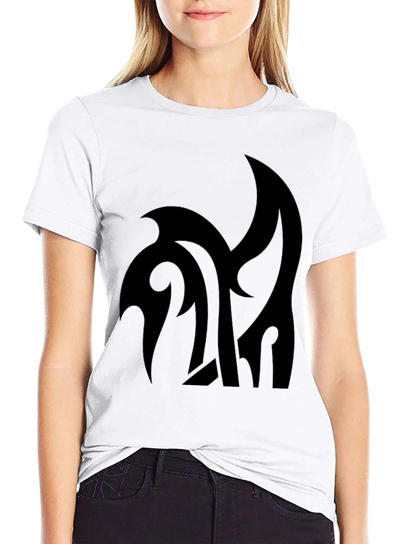 Stylish Black Graphic Tee - Modern Design