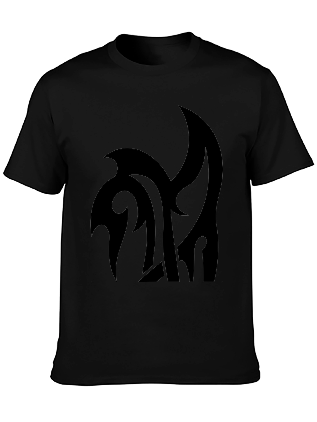 Stylish Black Graphic Tee - Modern Design