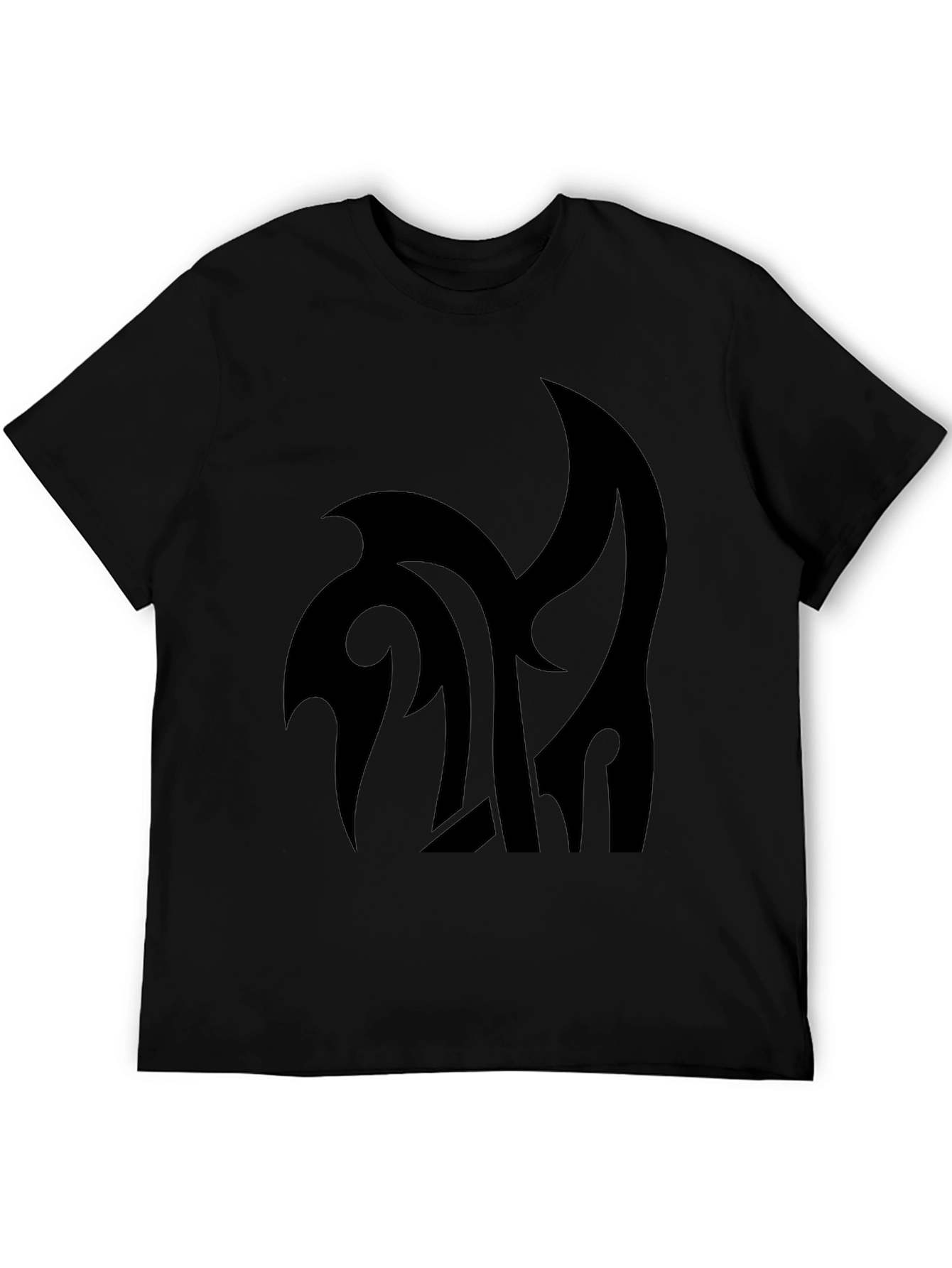 Stylish Black Graphic Tee - Modern Design