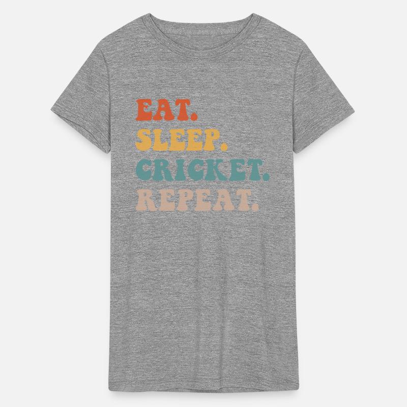 Eat. Sleep. Cricket. Repeat Vintage Funny Cricket