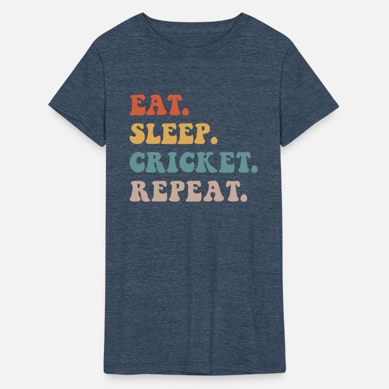 Eat. Sleep. Cricket. Repeat Vintage Funny Cricket