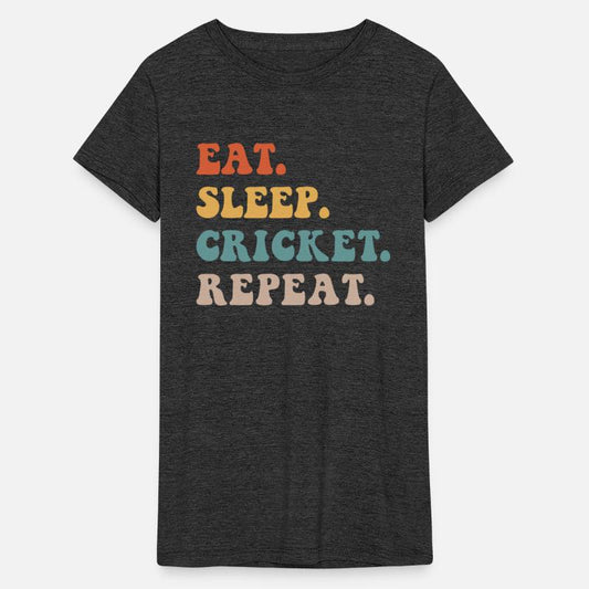 Eat. Sleep. Cricket. Repeat Vintage Funny Cricket
