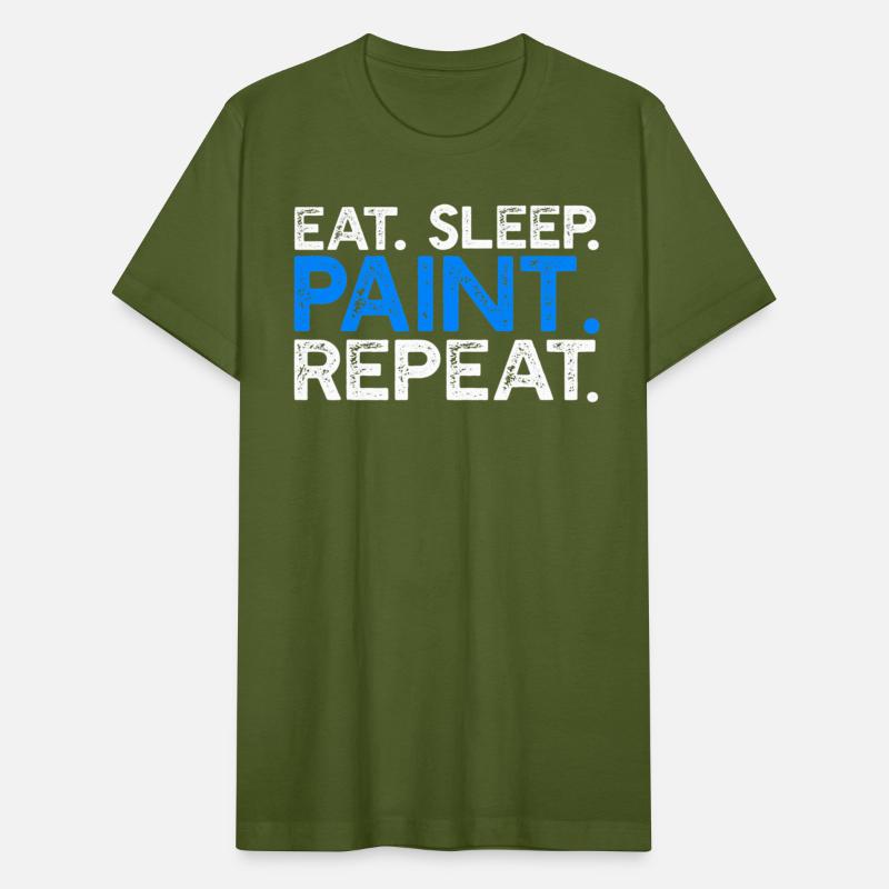 Eat Sleep Paint Repeat Funny Painter Artist Saying