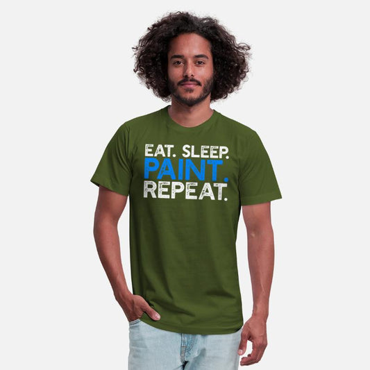 Eat Sleep Paint Repeat Funny Painter Artist Saying