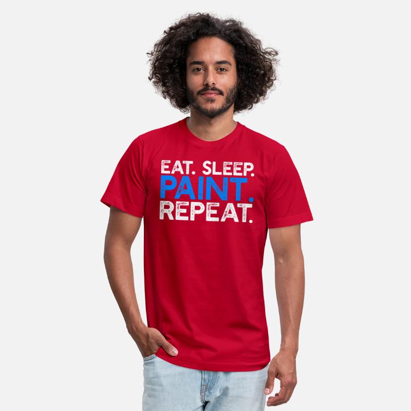 Eat Sleep Paint Repeat Funny Painter Artist Saying