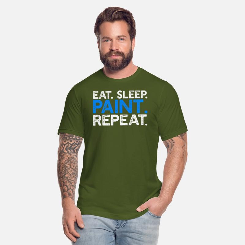 Eat Sleep Paint Repeat Funny Painter Artist Saying