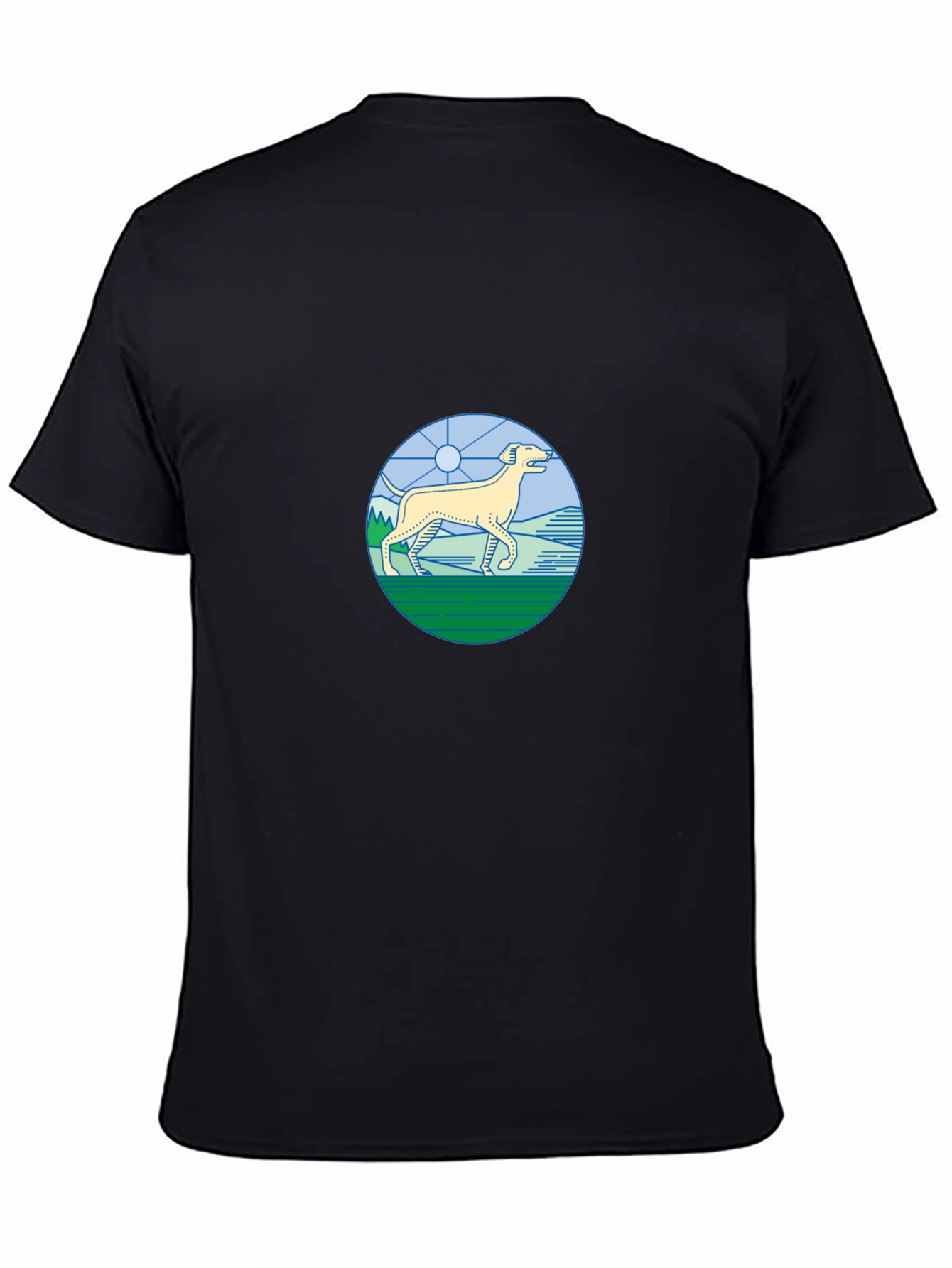 Dog Graphic Tee - Mens Black T-Shirt