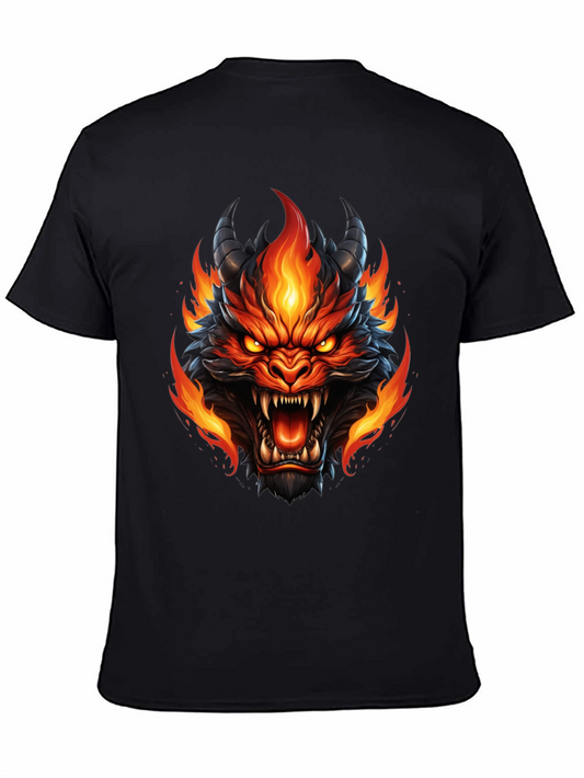 Fiery Dragon Graphic T-Shirt - Bold & Unique Design