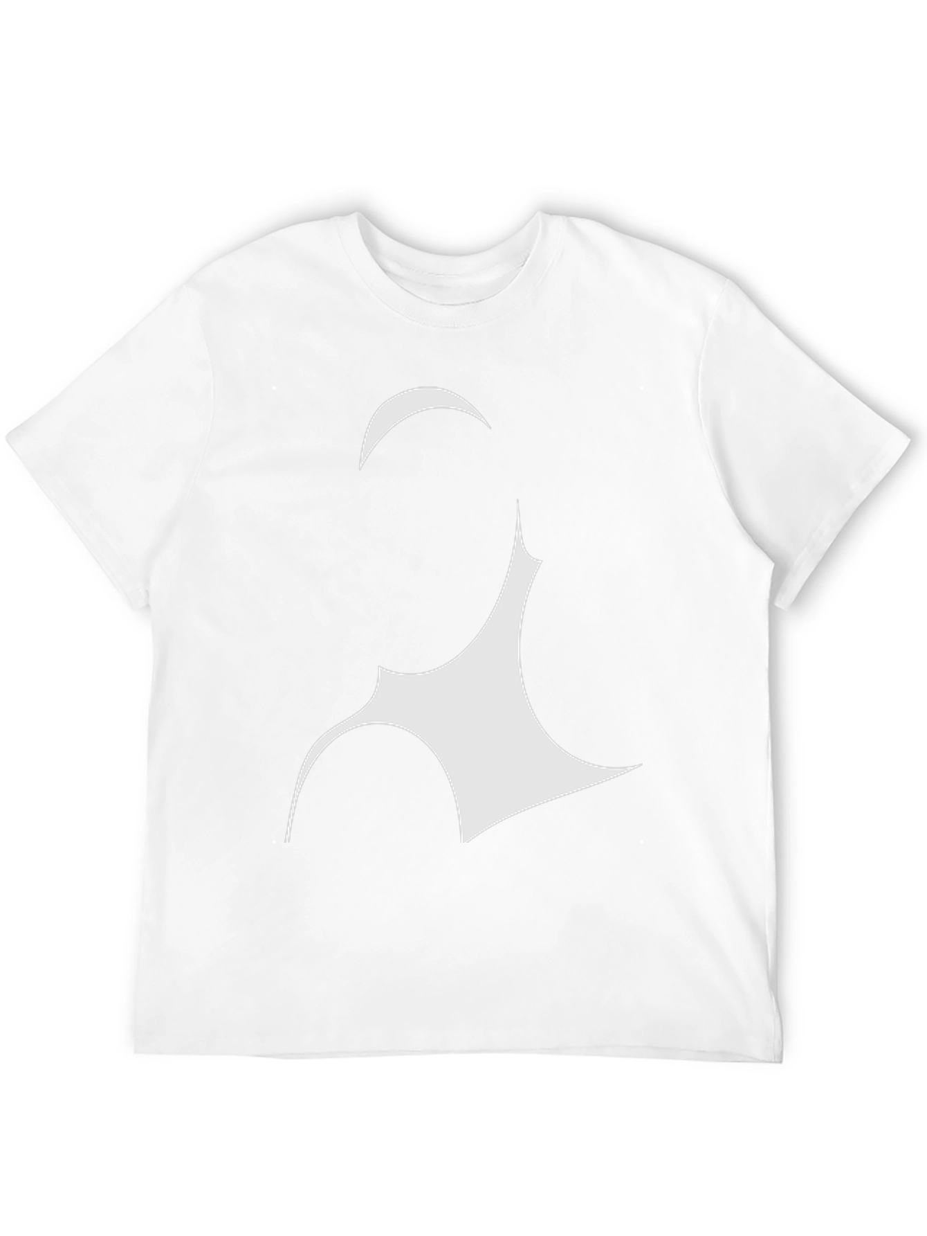 Abstract Graphic Tee - Black Cotton Blend Shirt